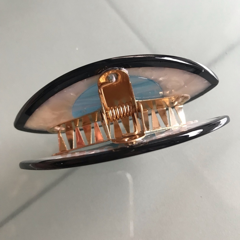 NEW Black Eye Evil Eye Marble Hair Claw Clip Accesory - Picture 4 of 8